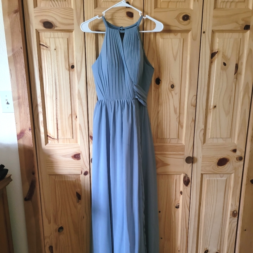 Blue Formal Dress, bridesmaid Gown